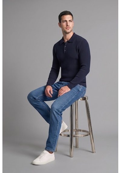 Defacto Standart Fit Düğmeli Polo Yaka Triko Basic Kazak D1959ax26aunv146 Lacivert-nv146 Defacto Standart Fit Düğmeli Polo Yaka Triko Basic Kazak D1959ax26aunv146 Lacivert-nv146