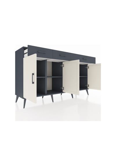 Kronos Konsol 4 Raflı 3 Çekmeceli 4 Kapaklı 176x59x99 Antrasit-aytaşı/antrasit Aytası/antrasıt - Antrasıt Kronos Konsol 4 Raflı 3 Çekmeceli 4 Kapaklı 176x59x99 Antrasit-aytaşı/antrasit Aytası/antrasıt - Antrasıt