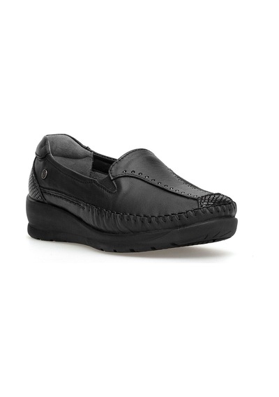 Forelli 55022 Lina-h Kadın Hakiki Deri Casual Ayakkabı Siyah