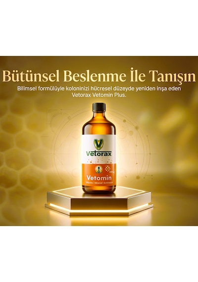 Vetorax Vetomin Premiks 1 Litre Arılar İçin Sıvı Vitamin Aminoasit Yem Premiksi