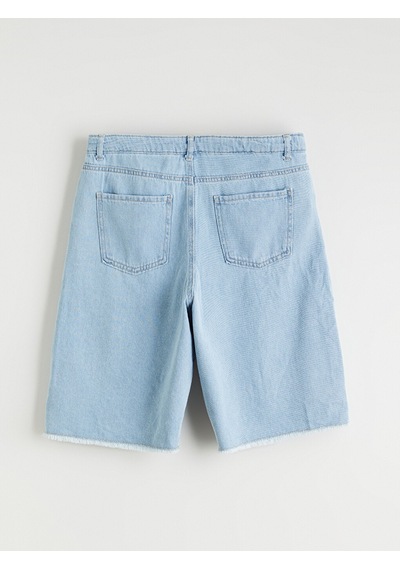Lcw Kids İndigo Genç Erkek Jean Bermuda