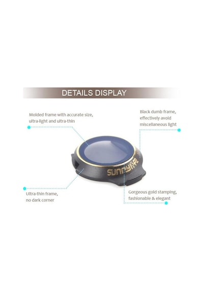 Dji Mavic Pro Kamera İçin Kızaklı Upgrade Versiyon Optik Lens Filtre Nd32