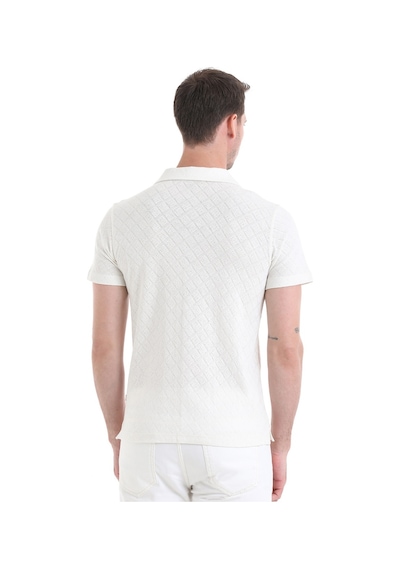 Hatemoğlu Beyaz Regular Fit Düz 100% Pamuklu Polo Yaka Tişört 35362024c017 001 Beyaz