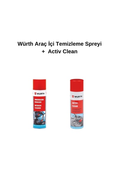 Araç İçi Temizleme Spreyi + Activ Clean