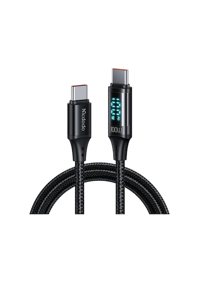 Mcdodo Ca-1100 100w Type-c To Type-c Dijital Ekran Sarj Kablosu 1.2m