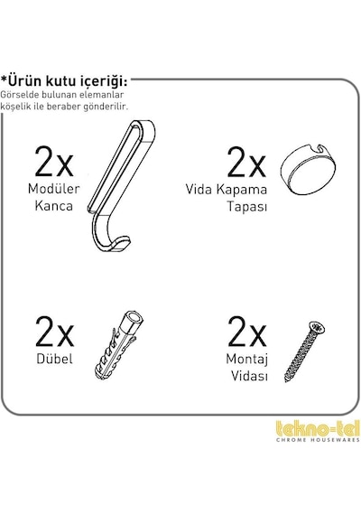 Teknotel Tek Katlı Kancalı Banyo Köşe Rafı Siyah Lm007H Çok Renkli