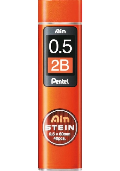 Pentel Ain Stein Hi-Polymer Uç 0.5 Mm N 2B 40 Adet