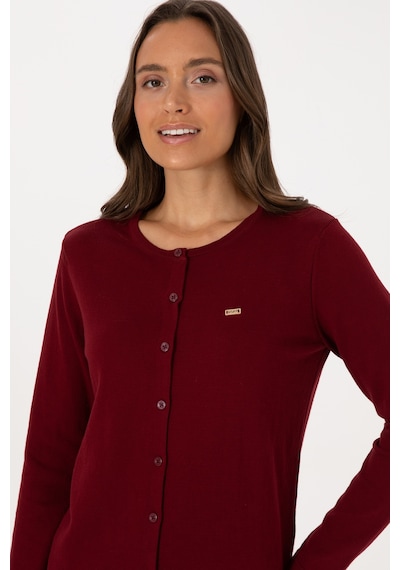 U.s. Polo Assn. Kadın Bordo Hırka Triko 50307719-vr014 Bordo