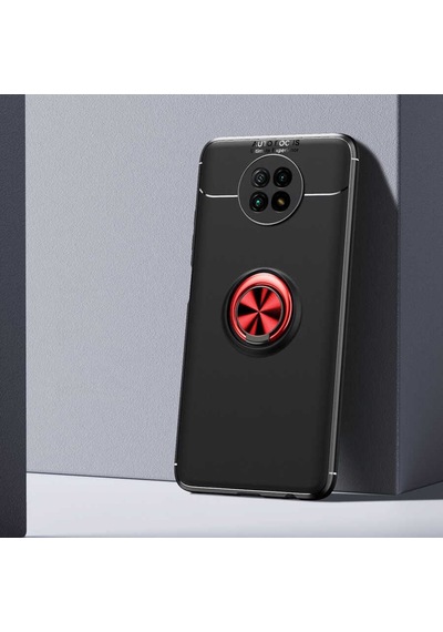 Xiaomi Redmi Note 9 5G Kılıf Yüzüklü Magnetli Ravel Case