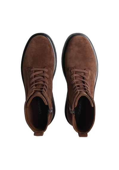 Calvin Klein Combat Ess Lace Up Zıp Boot Su Kahverengi Erkek Bot