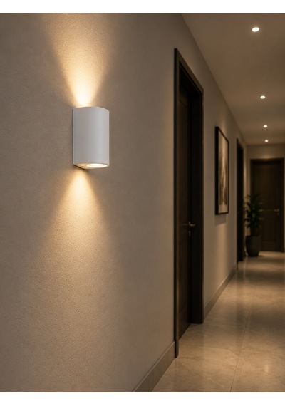 Liva Ap-4050 Radar Sensörlü Led Duvar Apliği 3200k Gün Işığı Beyaz Kasa İç Mekan Aydınlatma Beyaz - Gün Işığı