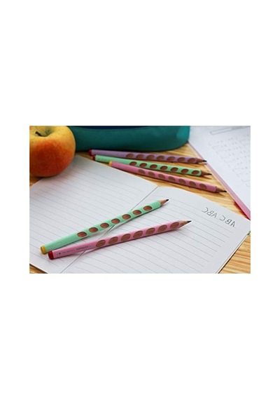 Ergonomik Pastel Lila Kurşun Kalem, Stabılo Easygraph 124-Pembe