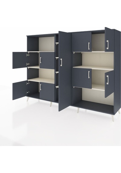 Hyperion Dolap 10 Raflı 9 Kapaklı 220x44x163 Antrasit-antrasit/ay Antrasit-antrasit/aytaşı Hyperion Dolap 10 Raflı 9 Kapaklı 220x44x163 Antrasit-antrasit/ay Antrasit-antrasit/aytaşı