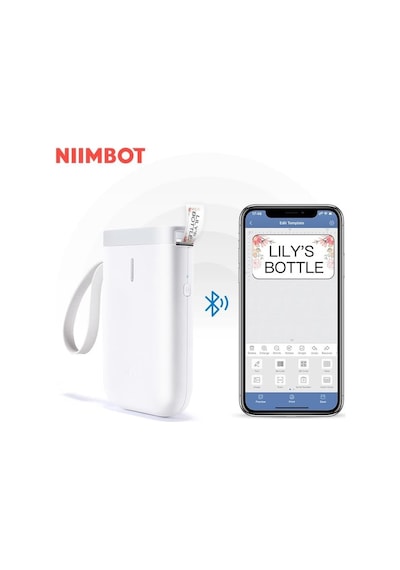 Niimbot D11 Bluetooth Taşınabilir Termal Etiket Yazıcı Beyaz