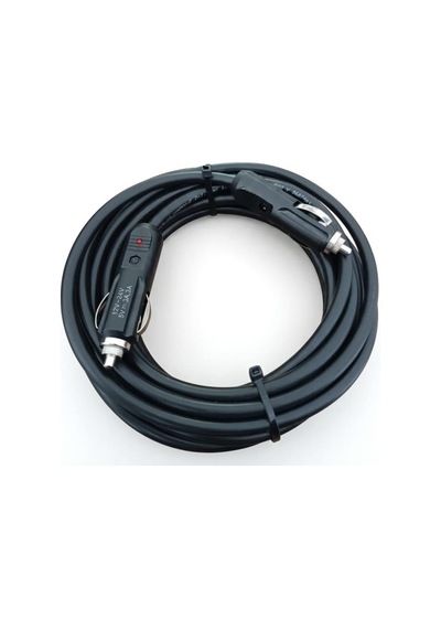 Araç Çakmaklık Uzatma Kablosu Erkek+erkek 12-24 Volt 16 Amper 2 X1 Mm Ttr Bakır 10 Mt-siyah