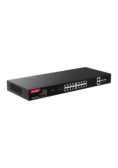 Ip-Com G1120P-16-250 W 16 Port Gigabit++2XGB RJ45/SFP Uplınk 230 W Poe Rackmount Swıtch