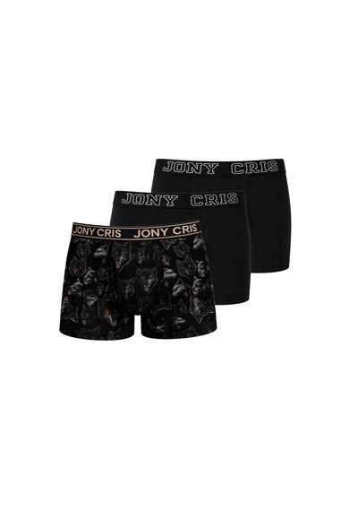Jony Cris Baskılı Desenli Erkek Boxer 3 Lü Erkek Baksır İç Giyim