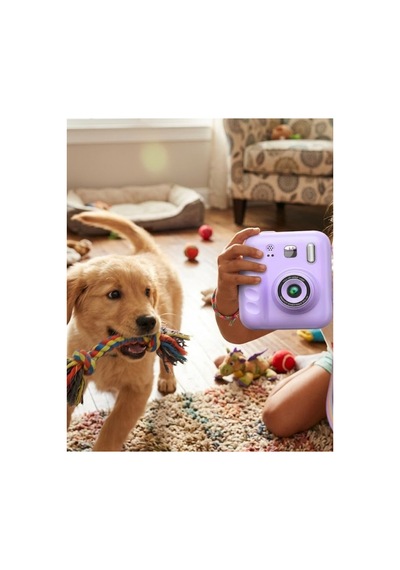 Hd Ekranlı Çocuk Fotoğraf Makinesi Video Kayıt Ve Baskı Kağıdı Kalem Hediyel - Hs08376829-3 Renkli