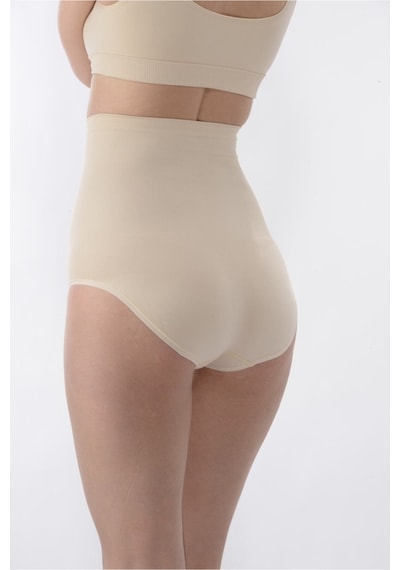 Normbody Beyaz Slip Korse Külot Yüksek Bel Beyaz