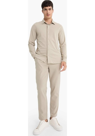 Defacto Tailored Regular Fit Kısa Paça Pantolon F1672ax25aubg781 Bej