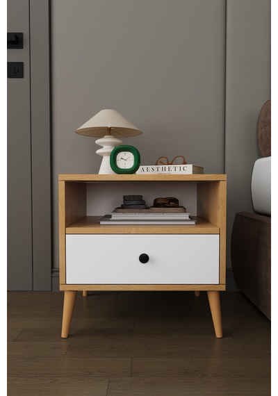 Modern Çekmeceli Komodin Şifonyer %100 Mdf Çok Amaçlı Organizer Kmd02 Beyaz - Karına Modern Çekmeceli Komodin Şifonyer %100 Mdf Çok Amaçlı Organizer Kmd02 Beyaz - Karına