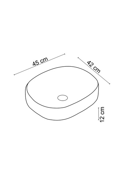 Ey-4711ms Tezgah Üstü Lavabo Mat Siyah