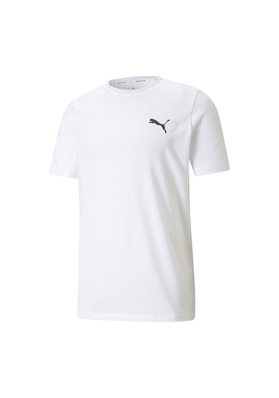 Puma Erkek Günlük Tişört 58672502 Siyah Active Small Logo Tee Beyaz