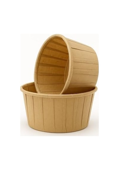 50&apos Li Kraft Cupcake Kalıbı, Muffin Kek Kalıbı, Kek Kapsülü, Airfryer Uyumlu .