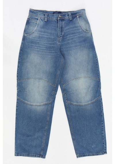 Cedy Denim Cedy Denım Yüksek Kalite Erkek Yüksek Bel Skater Baggy Jeanpantolon C362 Açık Mavi