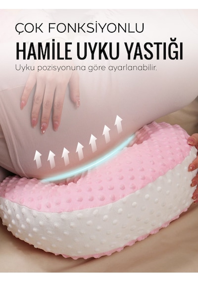 Ortopedik Hamile Uyku Ve Destek Yastığı - Çok Fonksiyonlu Ayarlanabilir Anne Bebek Emzirme Yastığı