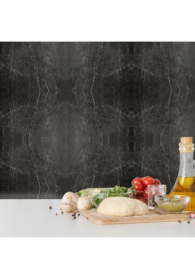 Kendinden Yapışkanlı Mermer Desenli Panel Belgıum Black Desen 82x122 Cm 1 Adet 1 M2