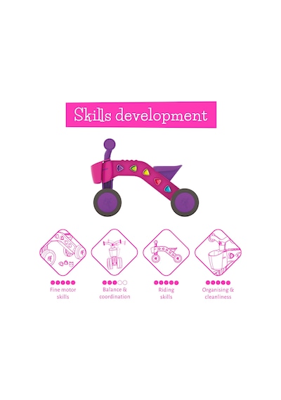 Chillafish Itsibitsi Bloklar - Bin Sür - Denge - Fuşya Pembe