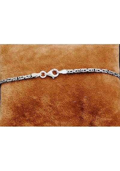 Omar Silver Kral Kare 4Mm Bileklik 20/21Cm 18,30Gr