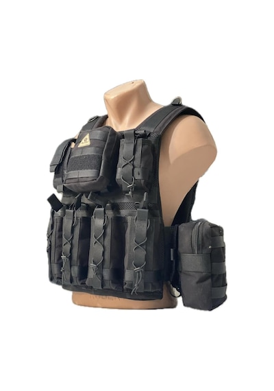 Sungu Askeri Shop Unisex Siyah Hücum Yeleği Siyah