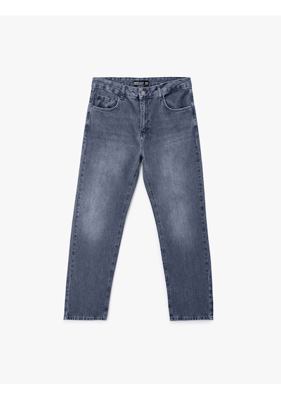 Koton Normal Bel Vintage Straight Fit Jean Pantolon İndigo Stone 6wam40186nd İndigo - Taş Koton Normal Bel Vintage Straight Fit Jean Pantolon İndigo Stone 6wam40186nd İndigo - Taş