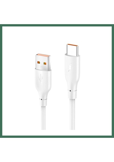 En-cag Konfulon Dc65 Usb To Type-c 1m 3.0a Hızlı Şarj Kablo - Beyaz Bss
