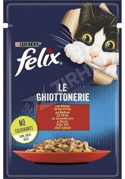 Felix Sığır Etli Yaş Kedi Maması 85 Gr