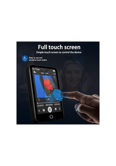 1041mp 8gb Dahili Hafızalı Dokunmatik Ekranlı Mp3 Mp4 Player Bluetooth Lu Fm Radyolu Müzik Çalar