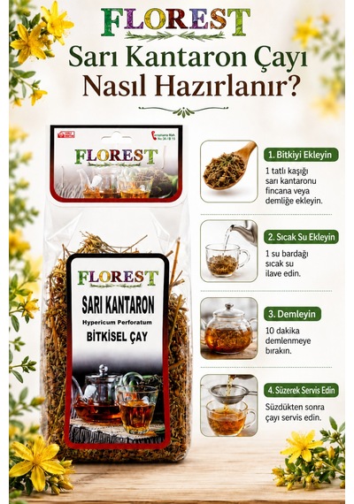 Sarı Kantaron Bitki Çayı 50 G - Sarı Kantaron Bitkisel Çay - 917231407