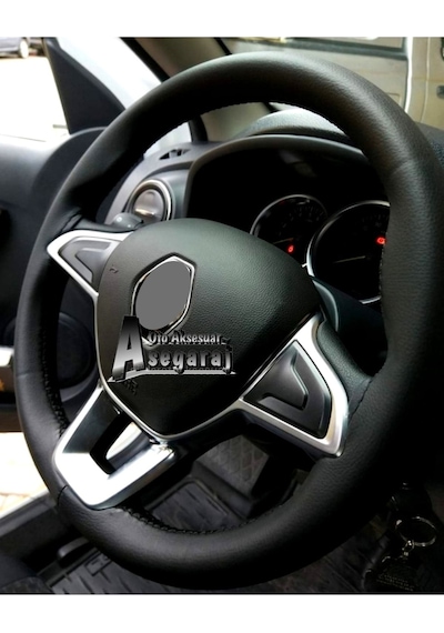 Vw Beetle 1999 Uyumlu Dikmeli Direksiyon Kılıfı Soft Siyah Ipli 38cm 10.5cm
