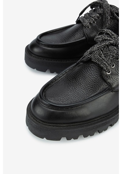Lofer Erkek Deri Kalın Tabanlı Püsküllü Klasik Loafer Siyah