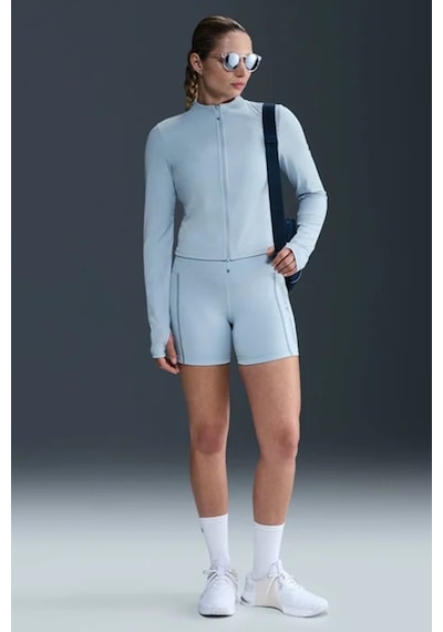 Nike Zenvy Dri-fıt Full-zip Long-sleeve Top Sweatshirt Blue Kadın Sweatshirt Açık Mavi