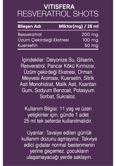 İkili Avantajlı Paket 1 Resveratrol Shots + Resveratrol Şurup