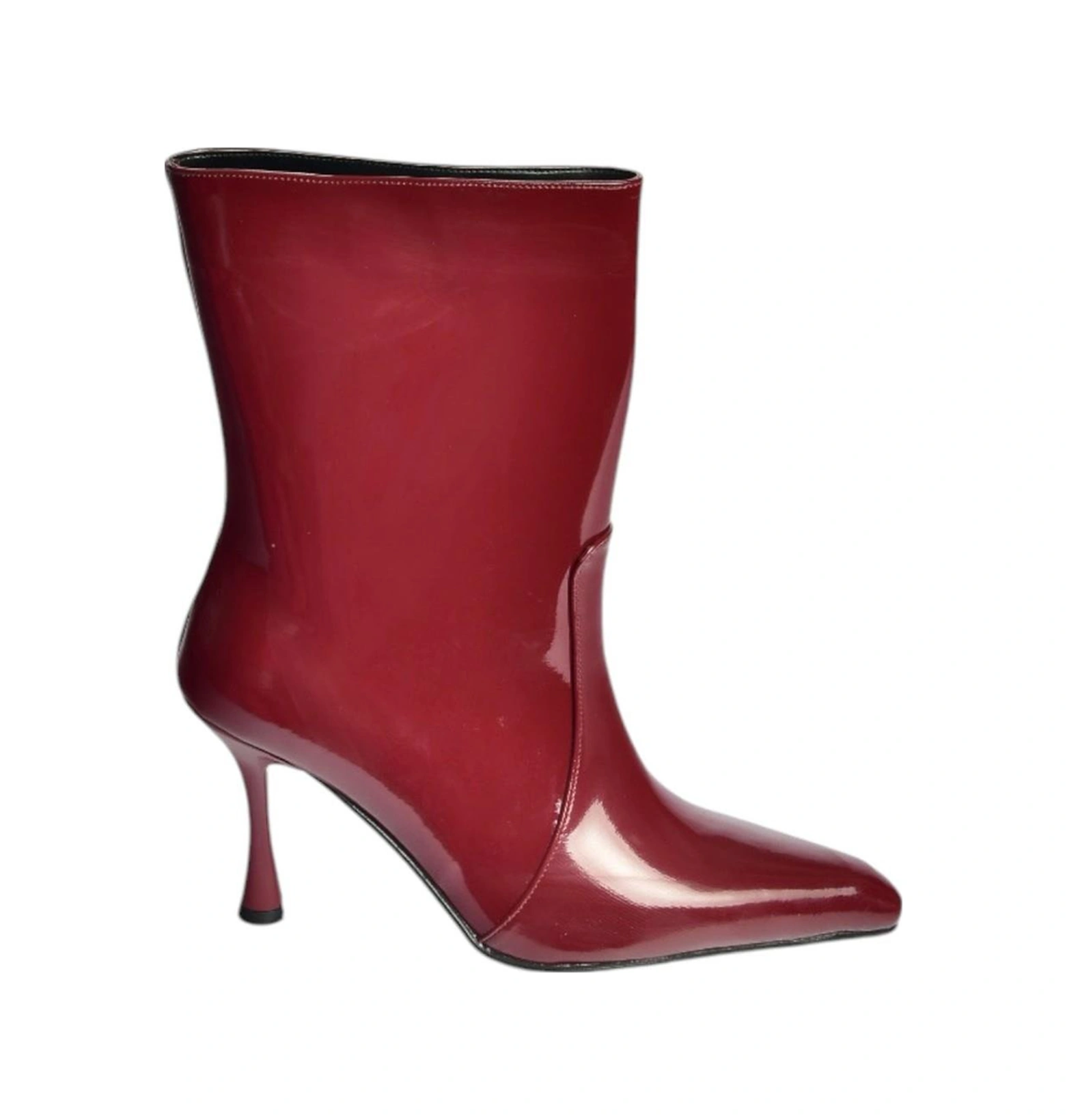 Fox Shoes V752550208 Bordo Rugan İnce Topuklu Kadın Bot Bordo-rugan