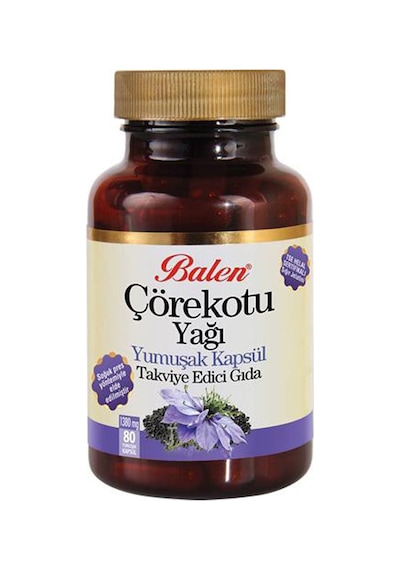 Balen Çörekotu Yağı 1380mg*80 Yumuşak Kapsül