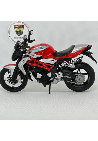Mv Agusta Brutale 1090 Rr 1:12 Diecast Motosiklet Model Kırmızı Beyaz Koleksiyonluk