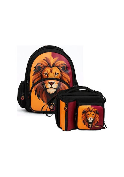 Galatasaray Erkek Çocuk İlkokul Çantası Ve Beslenme Çantası Seti Aslan Baskılı Siyah - Kırmızı - Sarı - Setgs26562b Galatasaray Erkek Çocuk İlkokul Çantası Ve Beslenme Çantası Seti Aslan Baskılı Siyah - Kırmızı - Sarı - Setgs26562b
