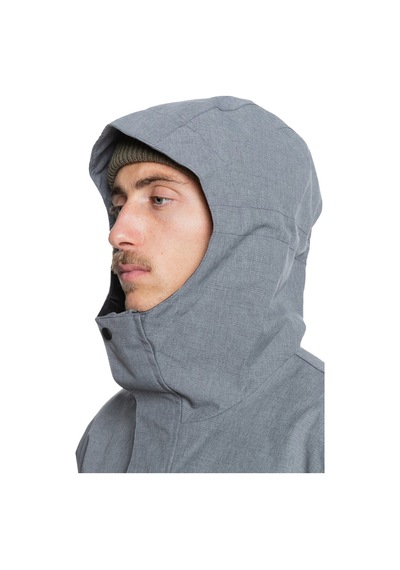 Quıksılver Quiksilver Mission Solid Jk Erkek Gri Snowboard Ceketi Sje0 Gri