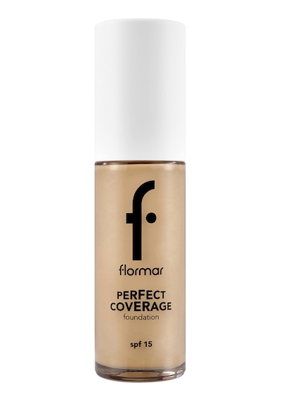 Flormar Perfect Coverage Yoğun Kapatıcı Su Bazlı Fondöten (Nötr Alt Ton) -121 Golden Natural -8682536058322