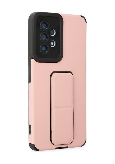Samsung Uyumlu Galaxy A53 5g Uyumlu Kılıf Mega Standlı Silikon - Pudra